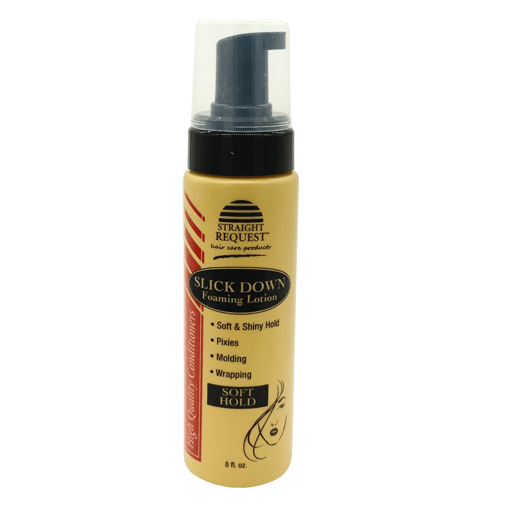 Straight Request Rescue Slick Down Foaming Lotion soft hold 8 fl oz bottle