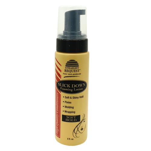 Straight Request Rescue Slick Down Foaming Lotion soft hold 8 fl oz bottle