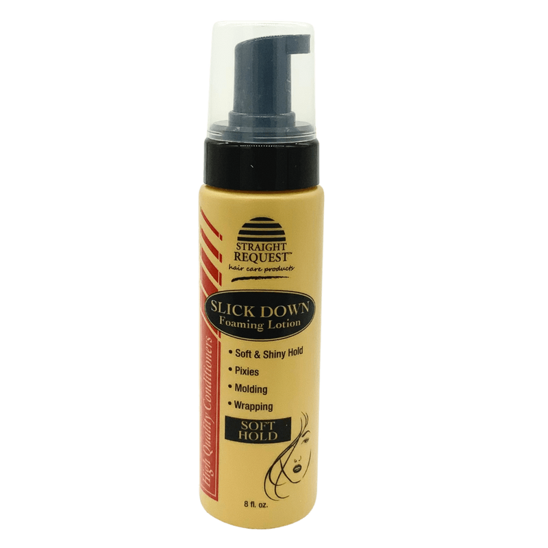 Straight Request Rescue Slick Down Foaming Lotion soft hold 8 fl oz bottle